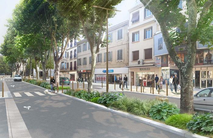 Aubagne - centre ville - aménagement urbain