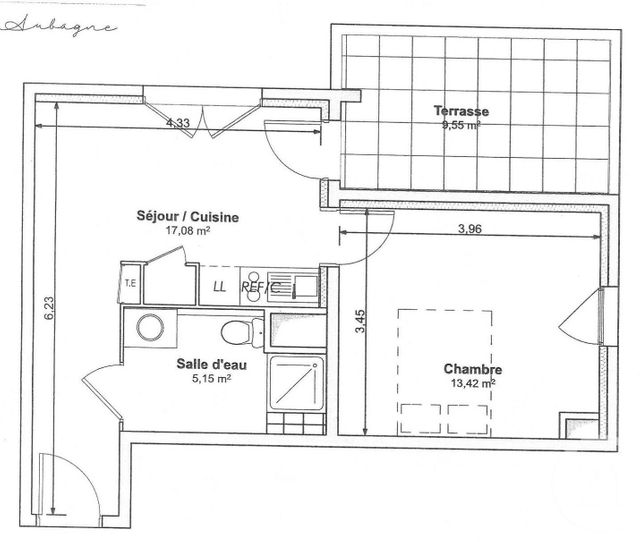 Appartement T1 à vendre - 2 pièces - 35.45 m2 - AUBAGNE - 13 - PROVENCE-ALPES-COTE-D-AZUR - Century 21 Agence Beaumond